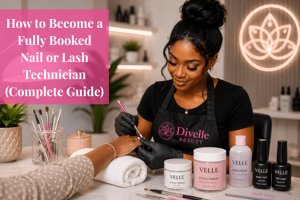 How to Become a Fully Booked Nail or Lash Technician (Complete Guide) - Divelle Beauty