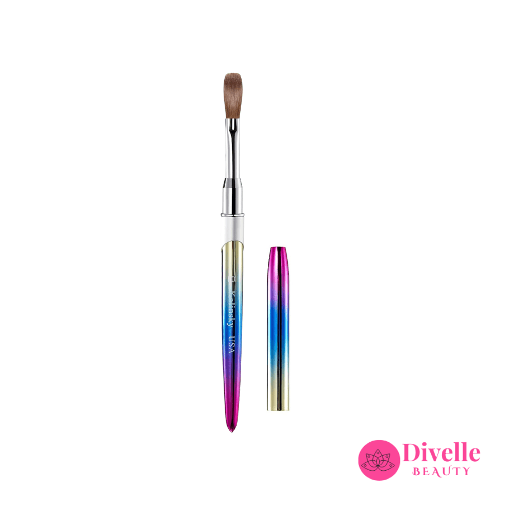 100% Kolinsky Acrylic Nail Brush - Divelle Beauty