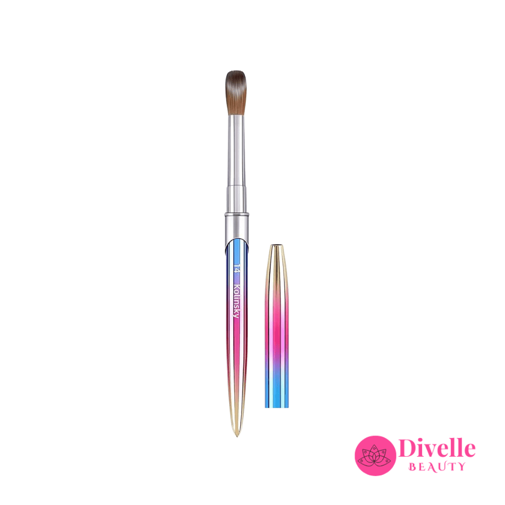 100% Kolinsky Acrylic Nail Brush - Divelle Beauty
