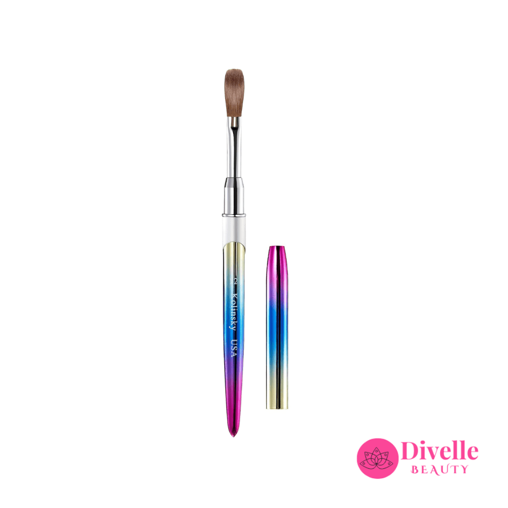 100% Kolinsky Acrylic Nail Brush - Divelle Beauty
