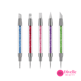 Double - End Silicon Brush and Dotting Tool - Divelle Beauty