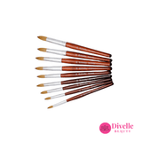 Kolinsky Acrylic Nail Brush for Beginners - Divelle Beauty
