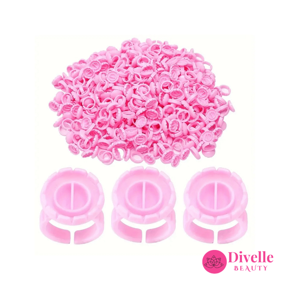 Lash Glue Rings - 100 pcs - Divelle Beauty