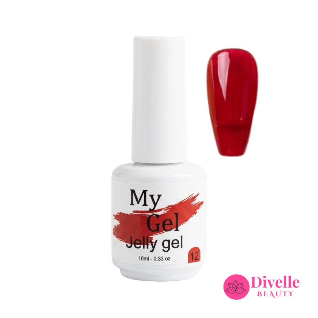 My Gel Jelly Gel | Red - 012 - Divelle Beauty