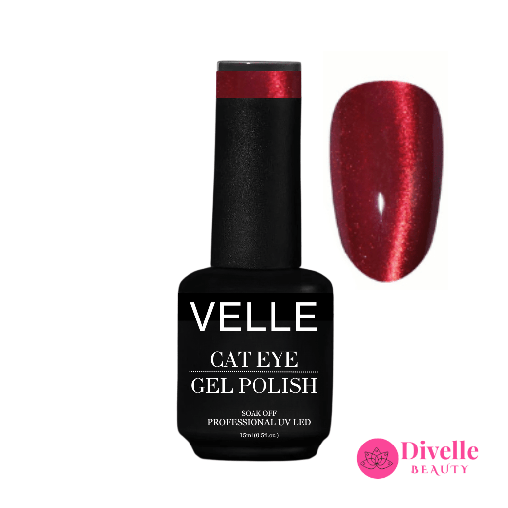 VELLE Cat Eye Gel Polish | Garnet - VC086 - Divelle Beauty