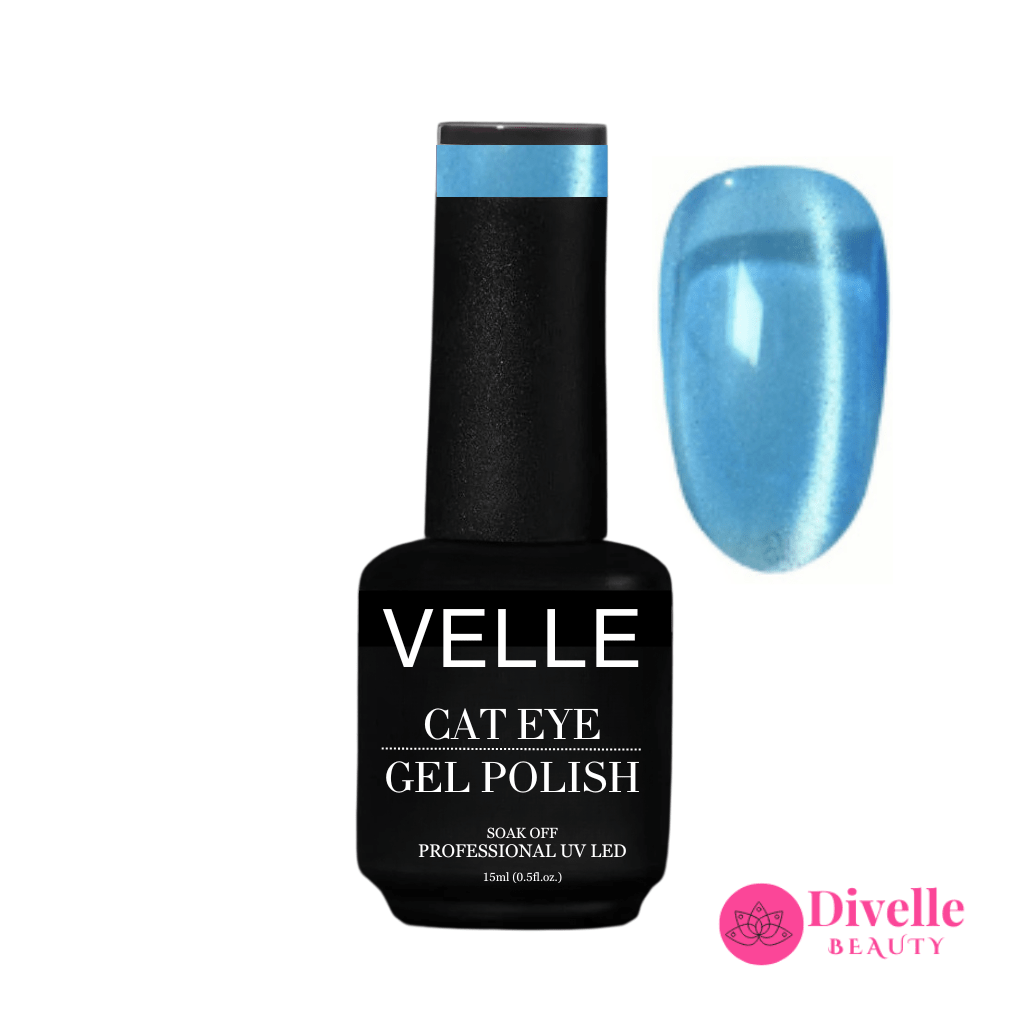 VELLE Cat Eye Gel Polish | Ice Blue - VC115 - Divelle Beauty