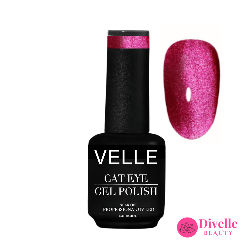 VELLE Cat Eye Gel Polish | Raspberry - VC070 - Divelle Beauty