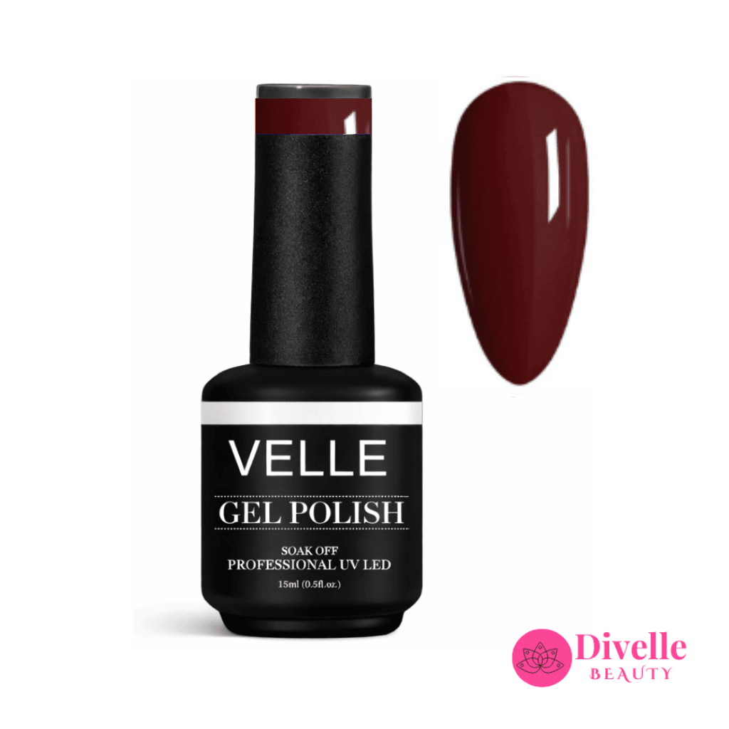 VELLE Gel Polish | Burgundy - VE123 - Divelle Beauty