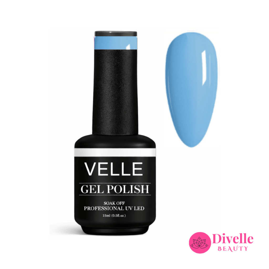 VELLE Gel Polish | Sky Blue – VE384 - Divelle Beauty